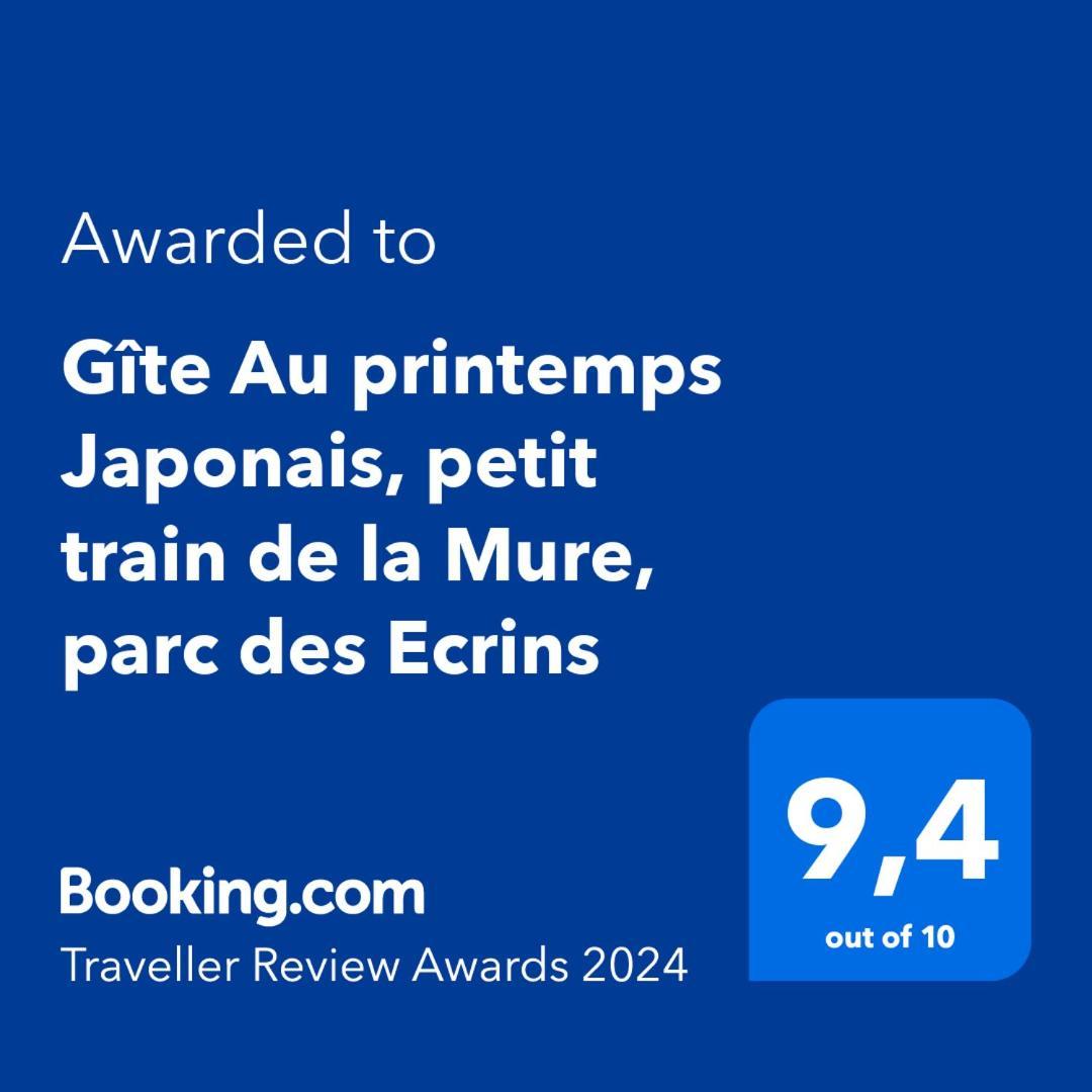 Gite Au Printemps Japonais, Petit Train De La Mure, Parc Des Ecrins Pierre-Chatel エクステリア 写真